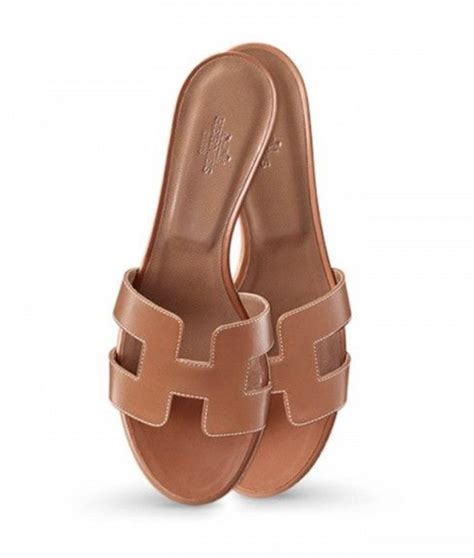 bruine hermes slippers dames|Hermes ladies sandals.